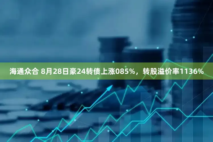 海通众合 8月28日豪24转债上涨085%，转股溢价率1136%